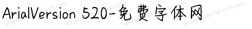 ArialVersion 520字体转换